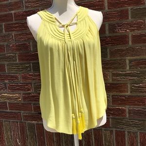 DVF faded yellow color tank with beautiful detail
